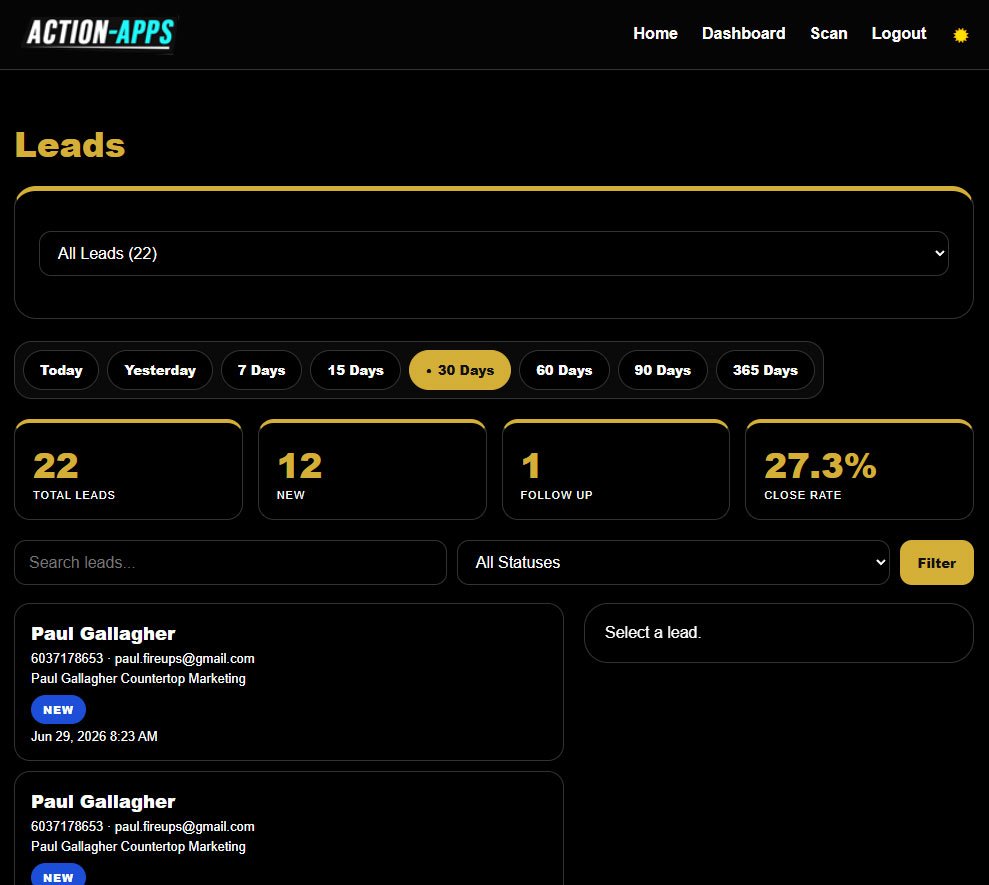 Live Business Card Analytics & Real-Time Reporting | Measure Every Connection with Action-Apps image 3