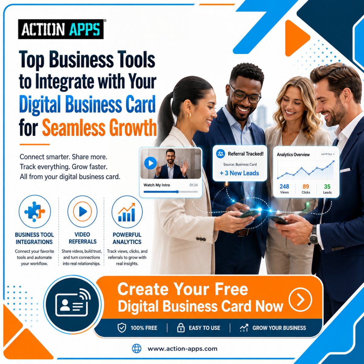Top Business Tools to Integrate with Your Digital Business Card for Seamless Growth